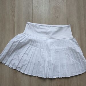 Fabletics White Pleated Skirt